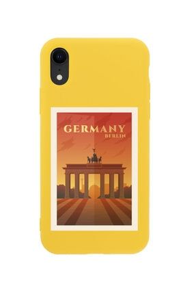 Iphone Xr Germany Tasarımlı Sarı Telefon Kılıfı BCIPHXRGERMAN