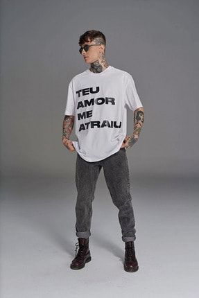 Teu Amor Baskı Detaylı Regular Erkek T-shirt truggs018