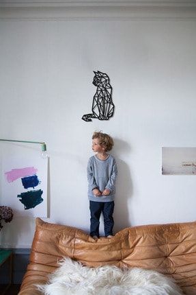 Kedi Ev Çocuk Odası Duvar Dekorasyonu Duvar Yazısı Dekoratif Aksesuar Tablo bwd-m192