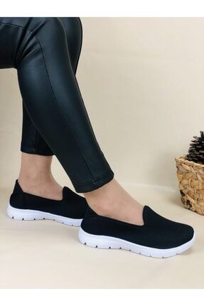Siyah Beyaz Kadın Sneaker 122-035