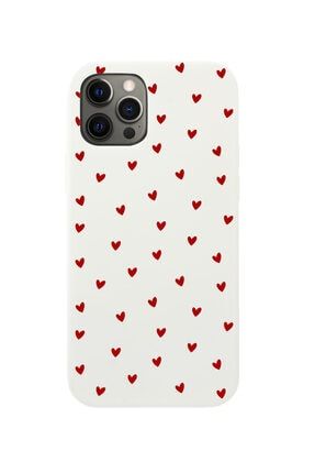 Iphone 12 Pro Max Minik Kalpler Tasarımlı Beyaz Telefon Kılıfı BCIPH12PMAXMNKKLP