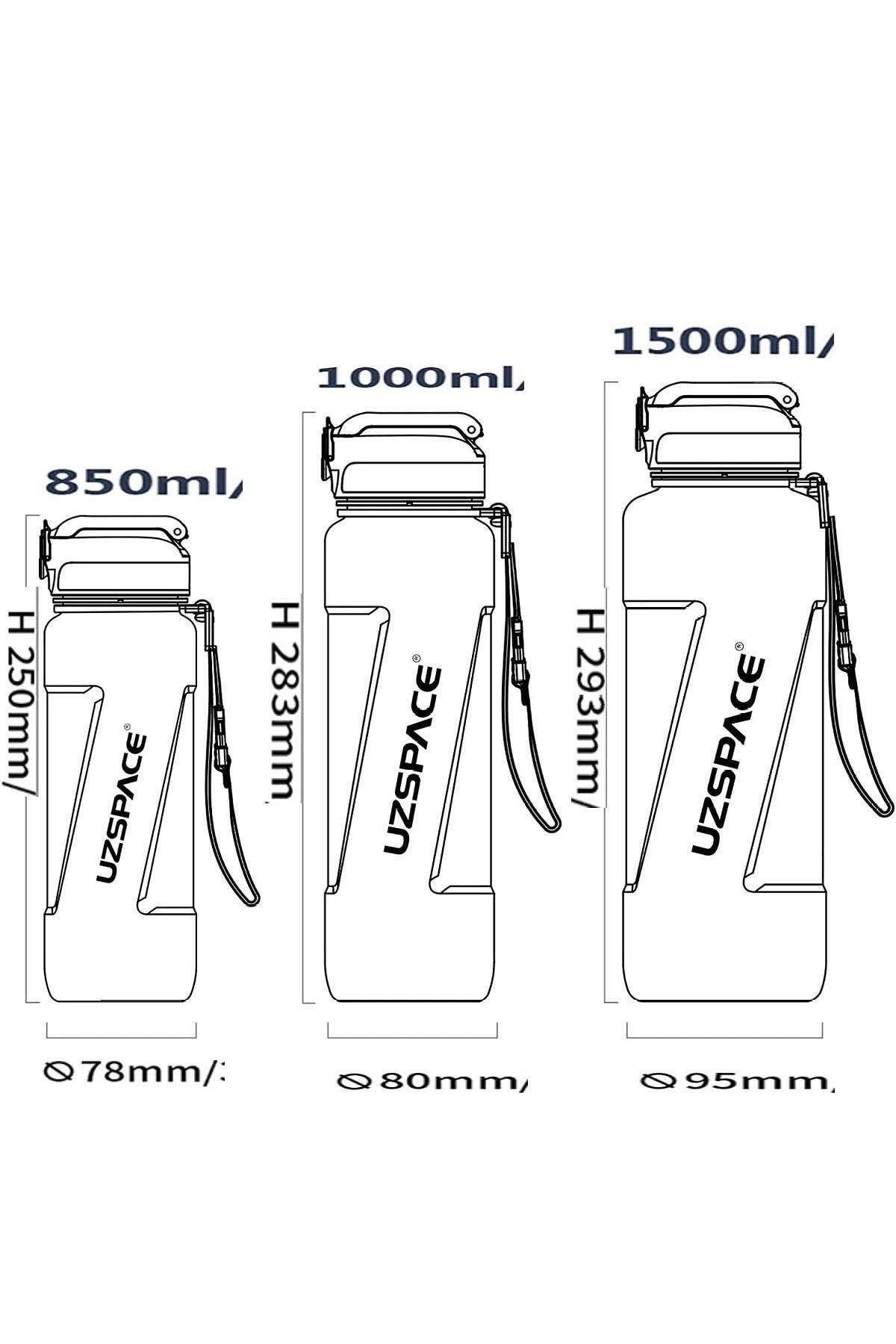 Uzspace-850ml Tritan Water Bottle with PIPET 3