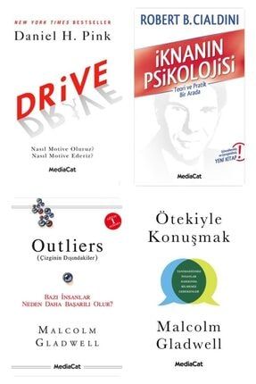 Ouitliers Çizginin Dışındakiler + Drive + Ötekiyle Konuşmak + Iknanın Psikolojisi 4 Kitap 1545454545