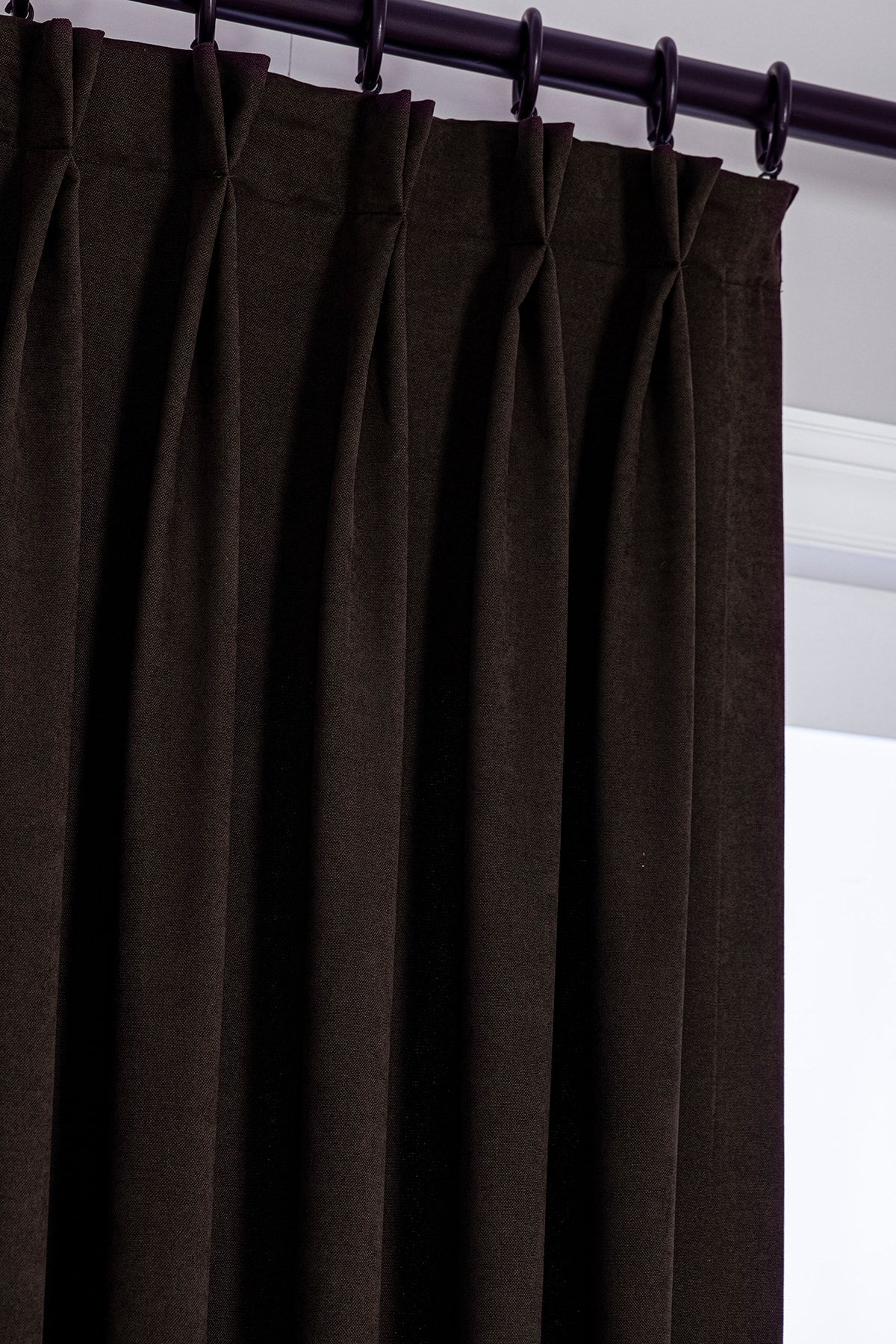 Gauze Fabric Design-Sapphire Wenge Color Background Curtain 2