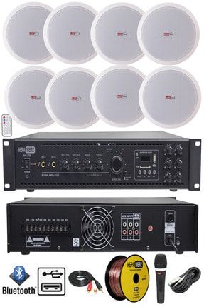 Maxx Paket-4 tavan Hoparlörü Ve 6 Bölgeli Anfi Ses Sistemi Paketi (FULL SET) 20059