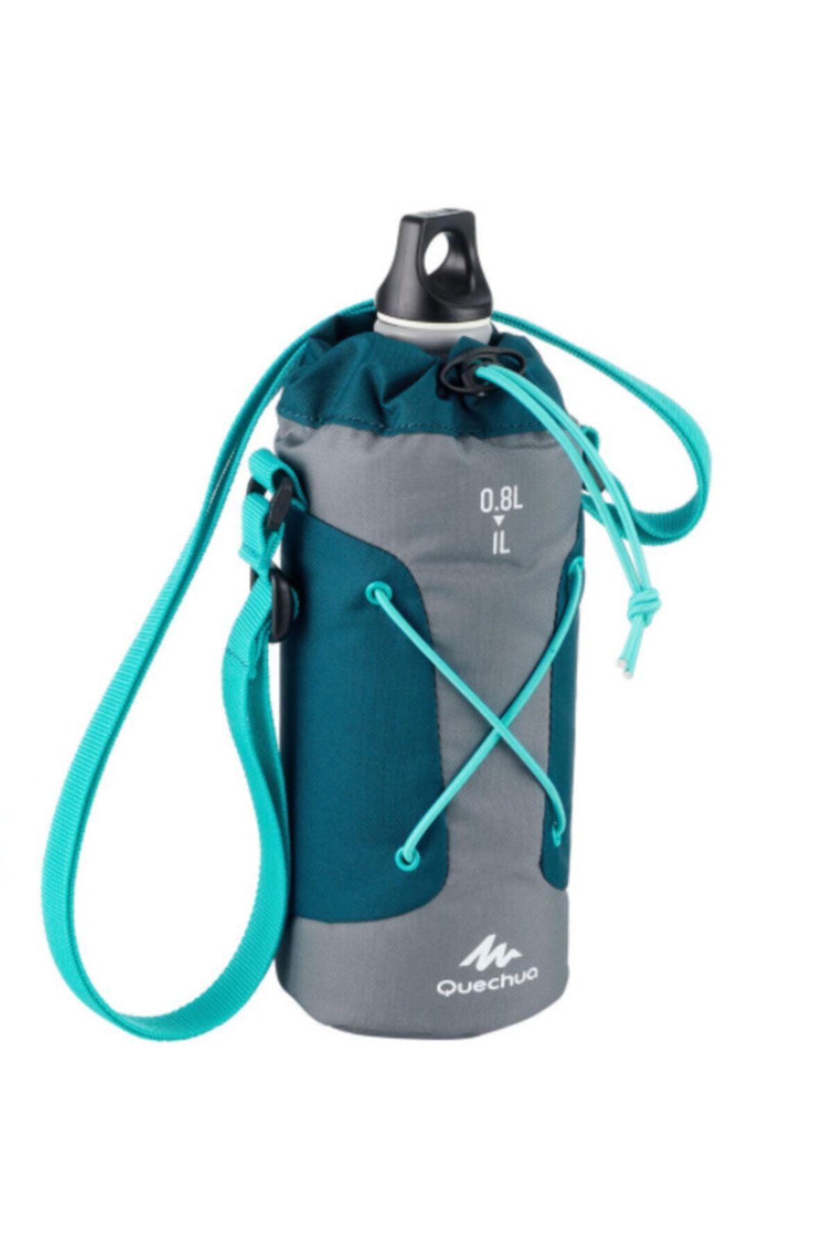 Decathlon-Thermal Insulated Water Bottle Cover - Gray / Blue - 0.75 - 1 L 4
