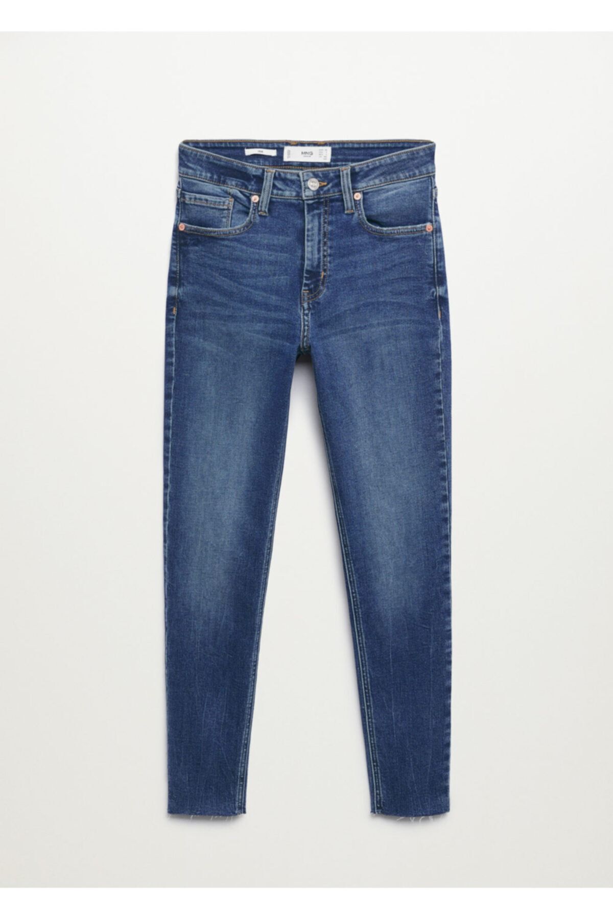 Kadın Koyu Mavi Kısa Paçalı Skinny Isa Jean Pantolon