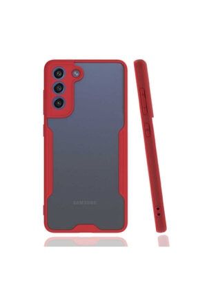 Samsung Galaxy S20 Fe Kılıf Parfe Kamera Korumalı Çerçeveli Silikon Kırmızı krks14013111514117