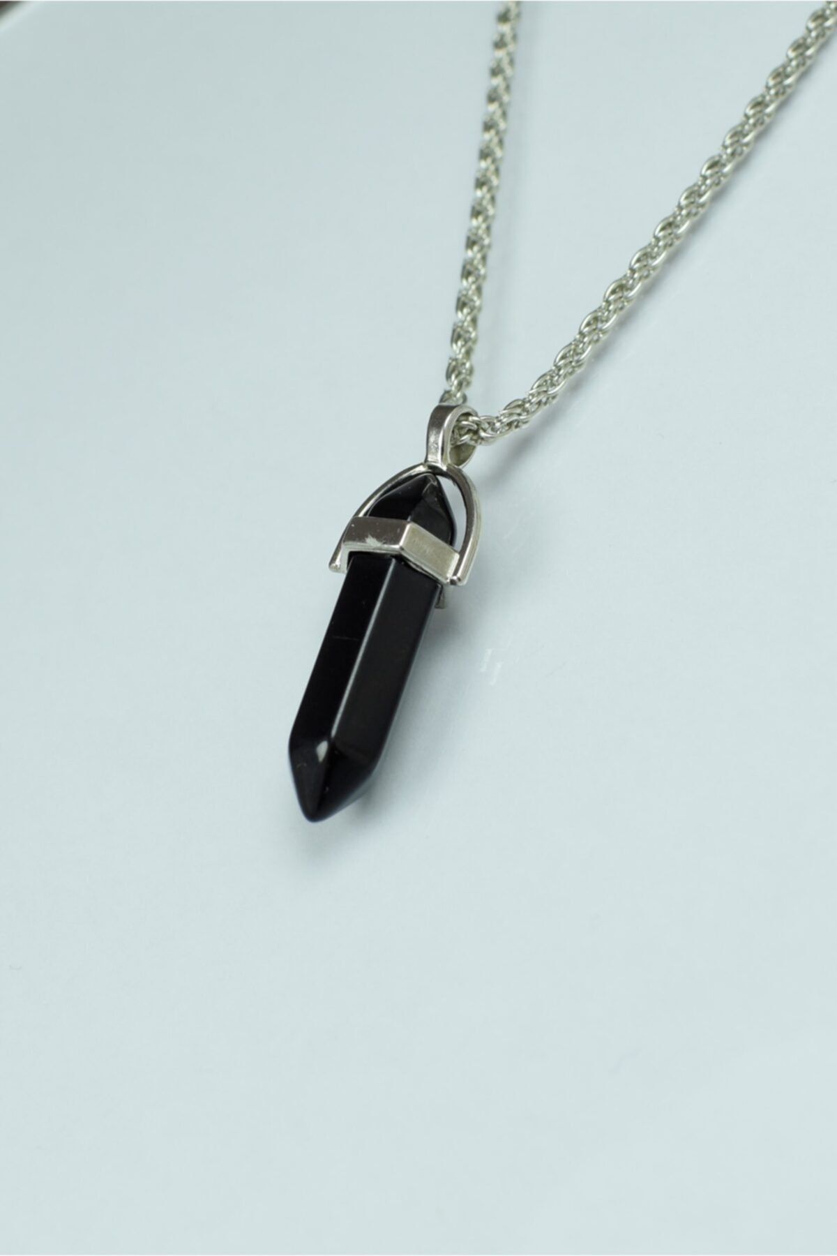 Onyx shop stone necklace