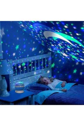 Dönen Star Master Renkli Yıldızlı Gökyüzü Projeksiyon Gece Lambası AKR-AVM-MDL-202008311329