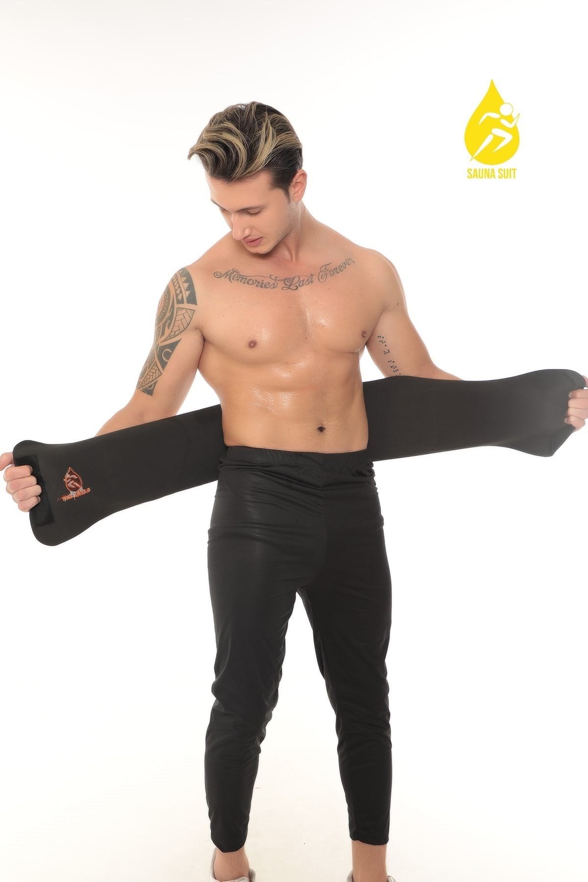 crıtıcman Unisex Siyah Termal Sauna Kemer & Bel Korsesi