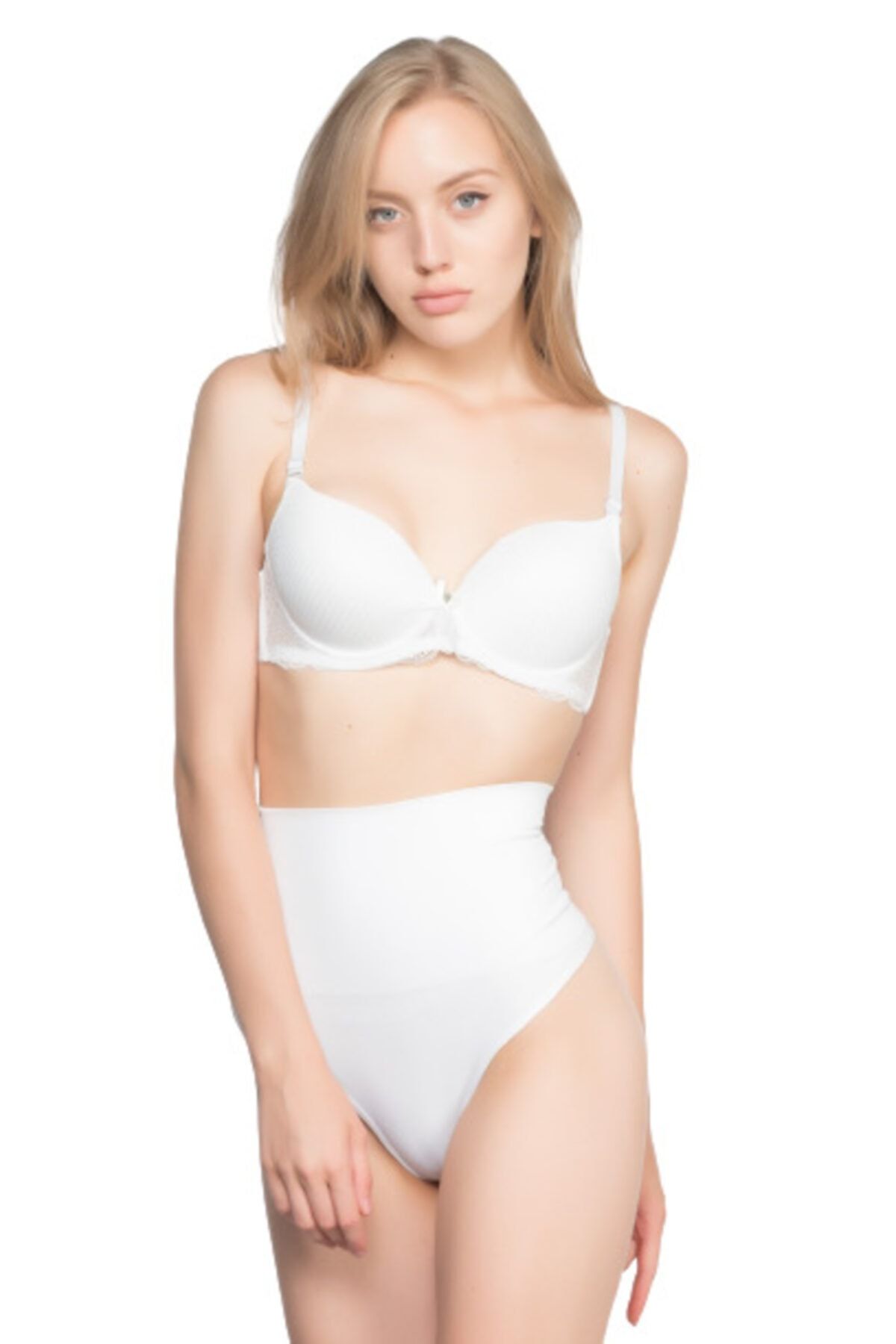 Emay Korse-White Double Double Layer String Corset 2020 1