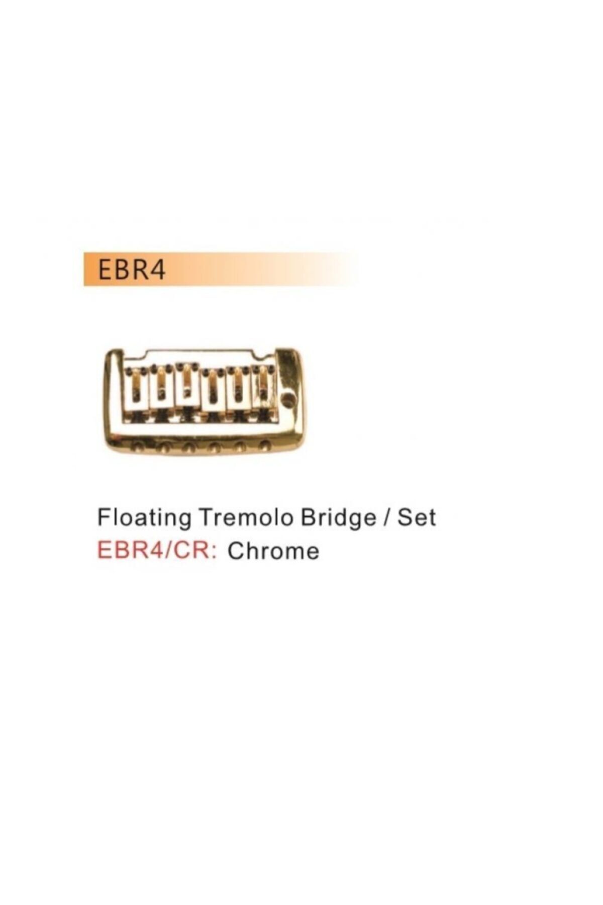 ezgicanmusic Valencıa Ebr4cr Elektro Tremolo Köprü+kol Set Krom Dr.parts (87mm)