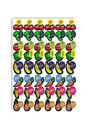 Meyve Ödev Etiket Sticker Öğretmen Aferin Harikasın Etiketleri 190 Adet MEYVE-TEK