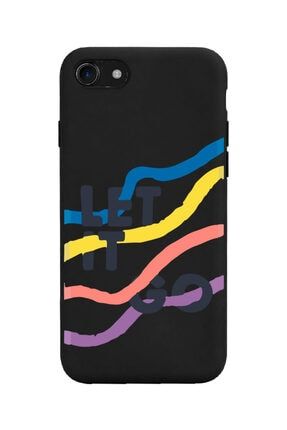 Iphone 7 - 8 - Se Uyumlu Let It Go Tasarımlı Siyah Lansman Telefon Kılıfı TYC00298079056