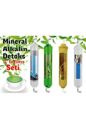 Mineral,alkalin Detoks 4'lü Filtre Seti SLK80188