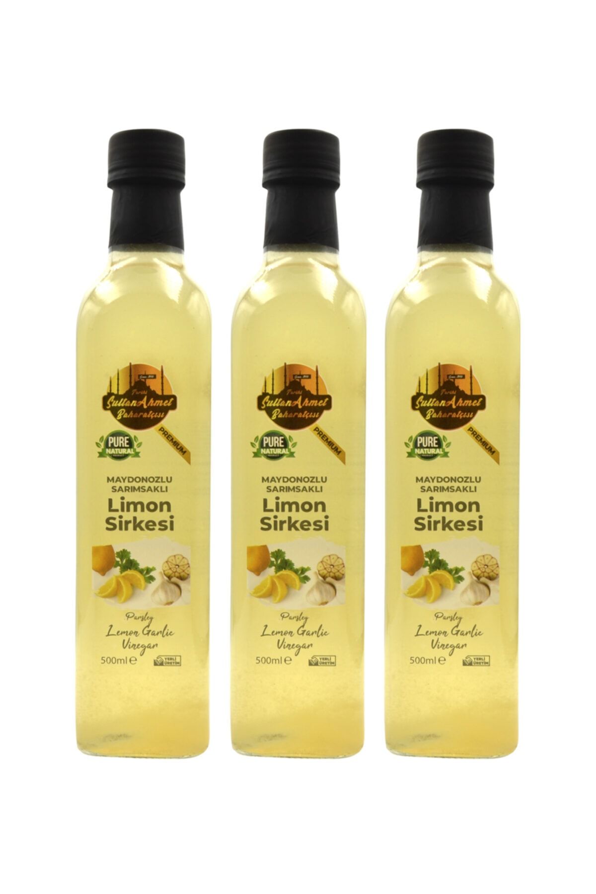 Maydanozlu Sarımsaklı Limon Sirkesi 3x500ml (özel Üretim)
