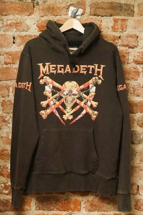 Erkek Megadeth Baskılı Overdrive Rock Sweatshirt OD-2204