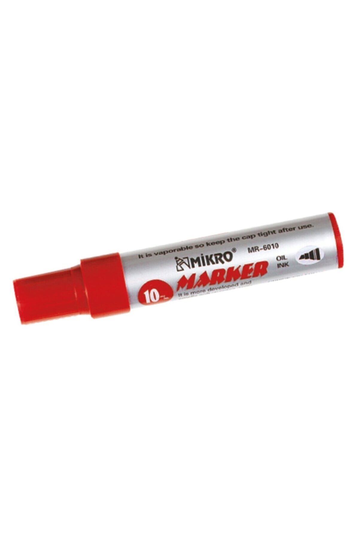 Mikro Mr-6010 Kırmızı Jumbo Permanent Marker Kalem 10 mm - Fiyatı