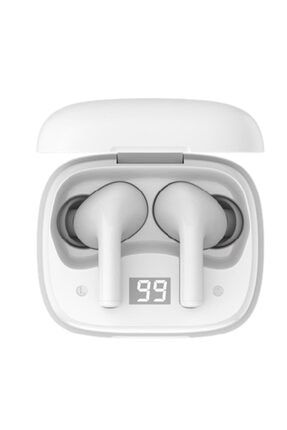 Jr-tl6 Led Ekranlı Earbuds Kablosuz Kulaklık Beyaz JR-TL6