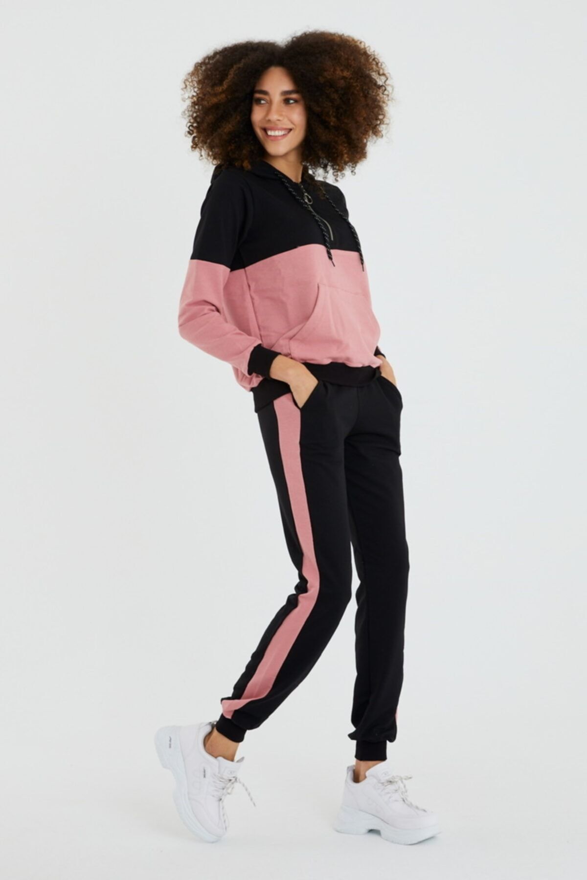 STEEL Women s Pink Tracksuit Set Trendyol