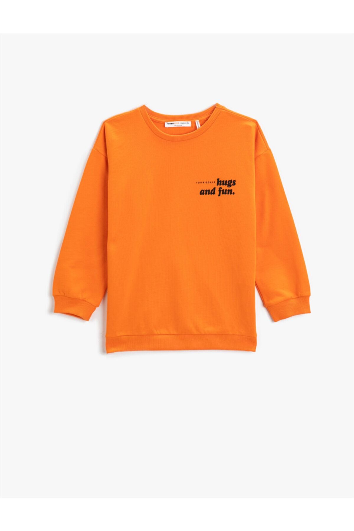 Koton Sweatshirt Orange Regular Fit Fast ausverkauft