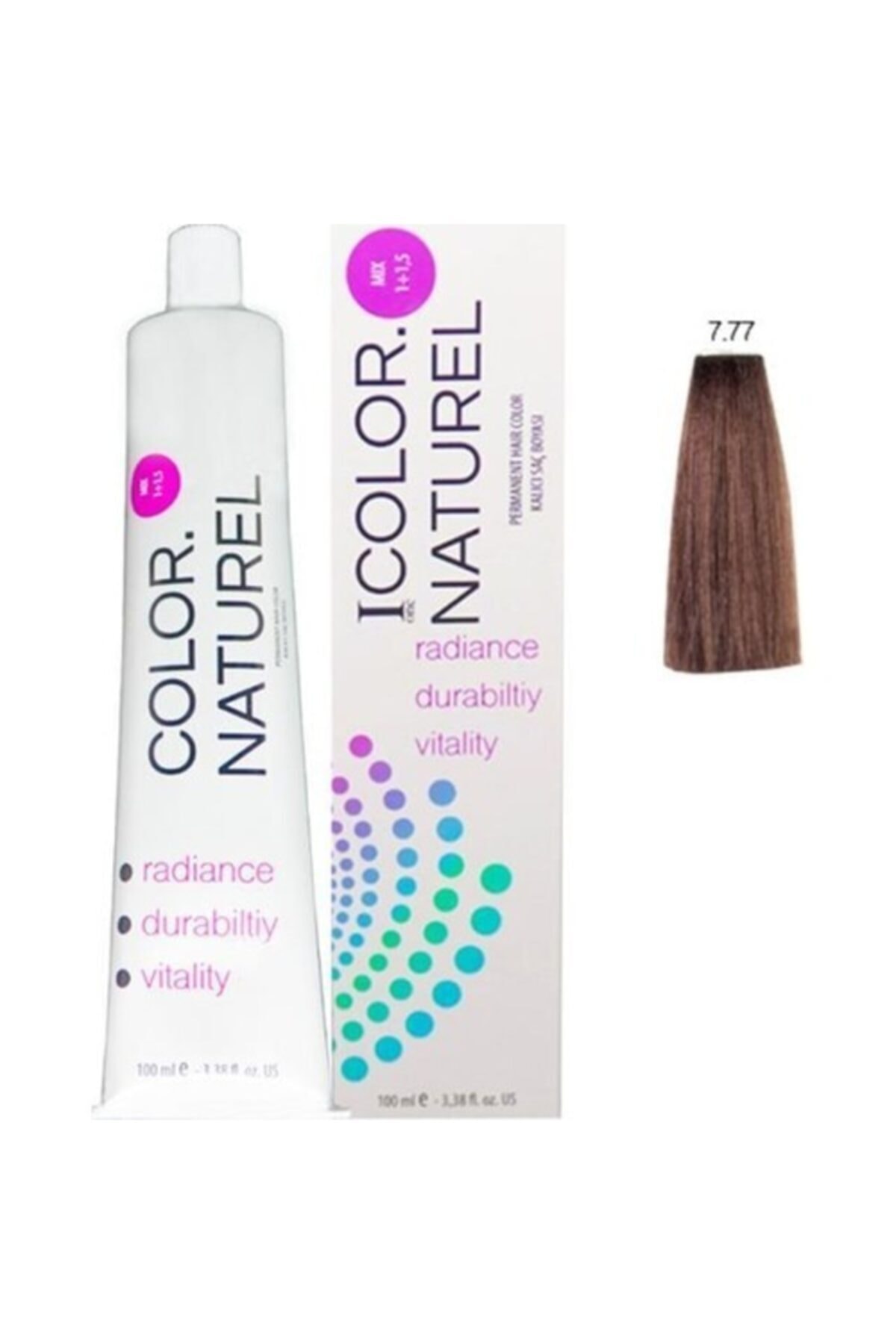 Color Naturel 7.77 100 Ml Boya Açık Çikolata Kahve