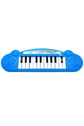 Melodili Eğitici Türkçe Mini Piyano 22 Tuşlu Org - Mavi ASSK4560