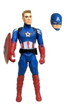 Büyük Boy Işıklı Aksesuarlı Marvel Avengers Kaptan Amerika Figür bykkptnmrcşkl
