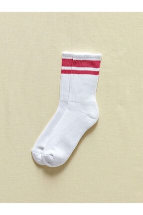 Desenli Kadın Soket Çorap Organik Pamuk 0WJ904Z8