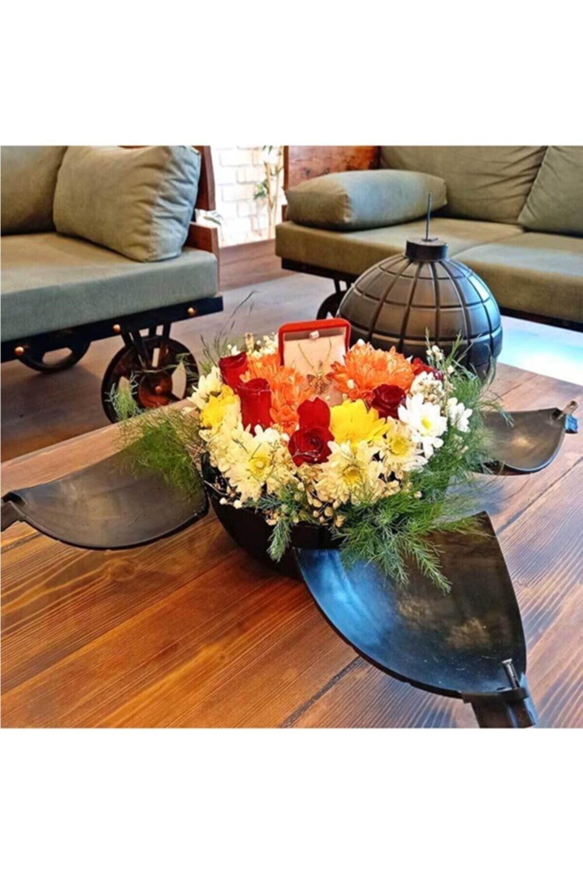 Genel Markalar Patlayan El Bombası Şeklinde Büyük Süpriz Hediye Kutusu 25cm