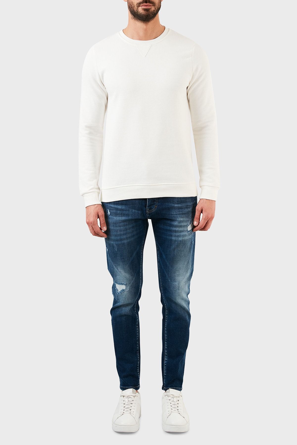 Exxe Jeans Exxe Pamuklu Normal Bel Dar Paça Slim Fit Jeans Erkek Kot Pantolon Ex1003k009bartez