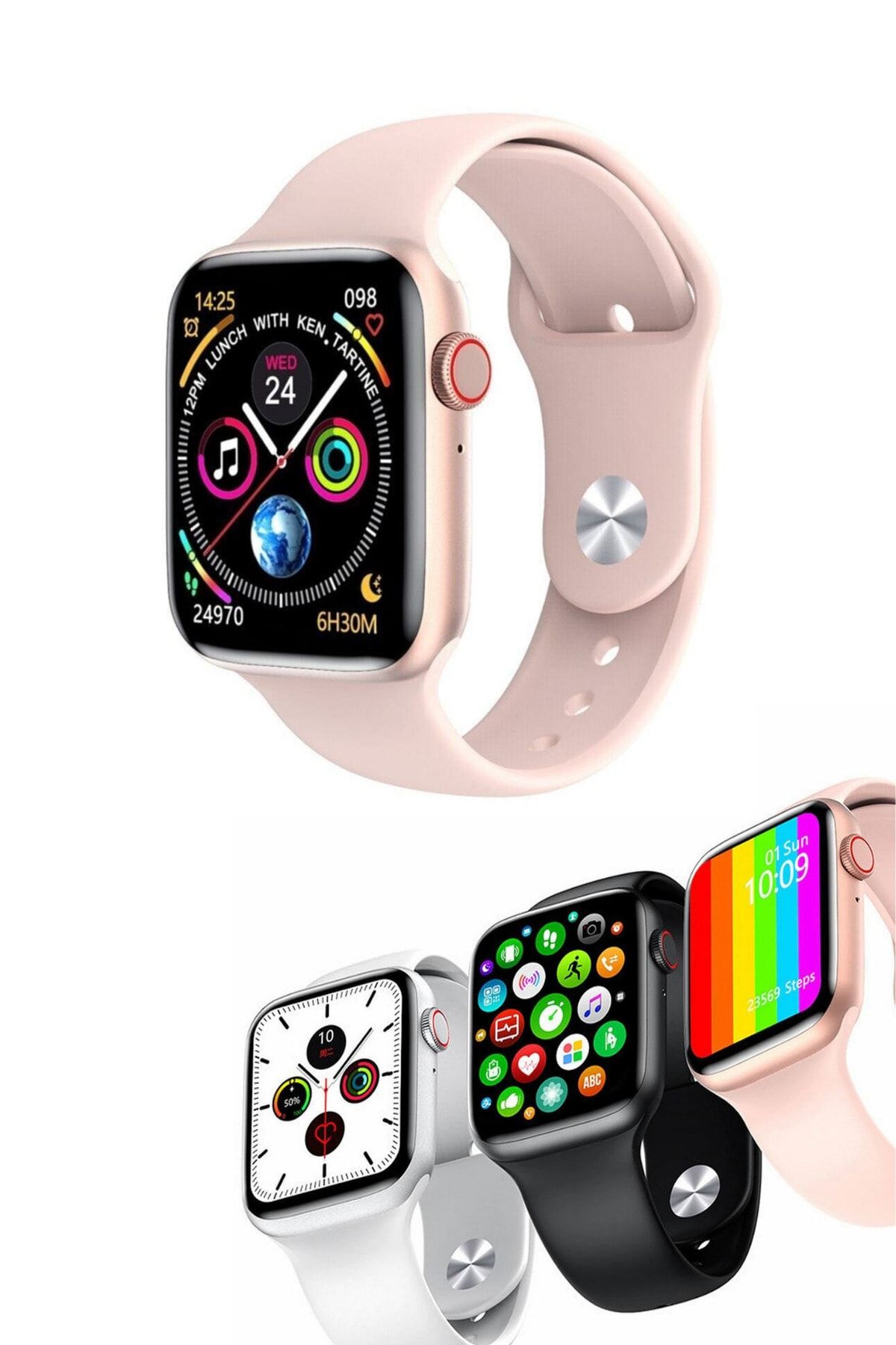 Abbruch Samsung Galaxy A10, A10s Uyumlu Watch 6 Plus Smartwatch Tansiyon  Ölçer Pembe Akıllı Saat Fiyatı, Yorumları - Trendyol