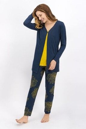 Jasmine Safran Kadın 3 Lü Pijama Takımı AR924-S