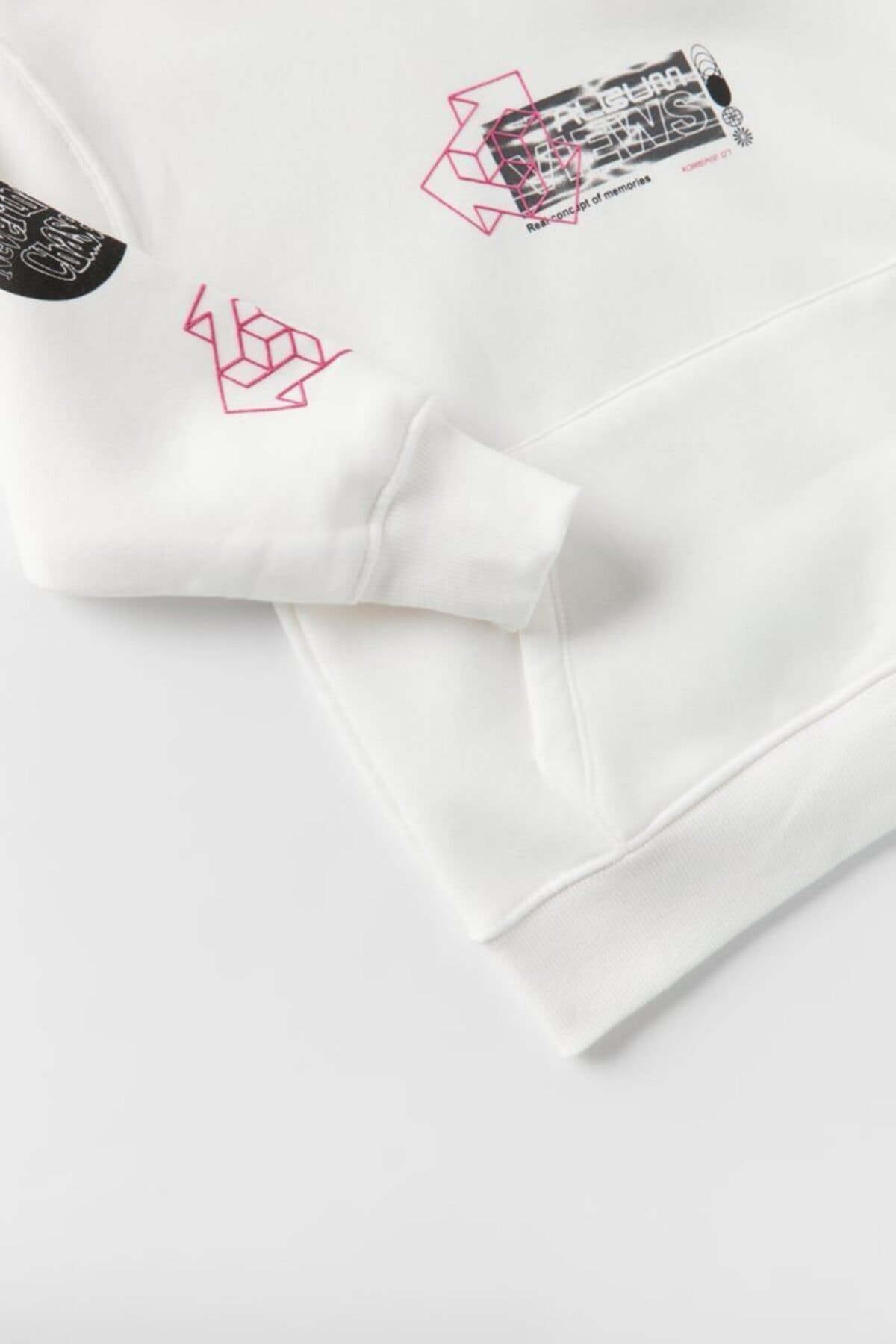 سویشرت پسرانه سفید KAVİN KİDS | 56665437 اورجینال - تصویر 3