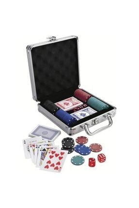 Çantalı 100 Chip Alüminyum Poker Seti 20011003001010