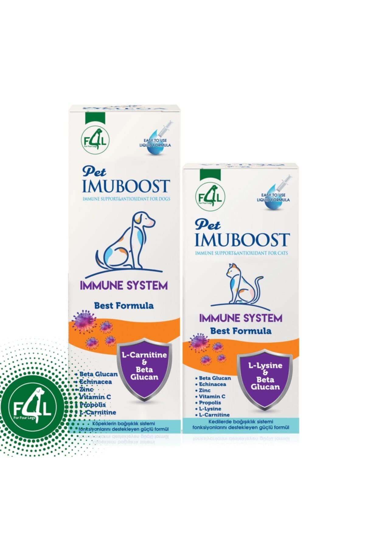 PETIMUBOOST Köpekler Için Bağışıklık Sistemini Uyarıcı Ve Güçlendirici Gıda Takviyesi,