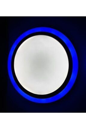 Çift Renkli 24+12 W Led Panel Sıva Üstü Yuvarlak Spot Armatür (Mavi - Beyaz) tgrgsmledysu36