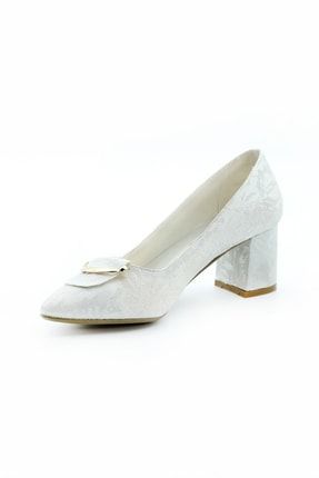 Kadın Beyaz Çınar Dantel Gelinlik Ayakkabısı GULTOKALI01