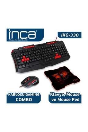 Ikg-330 Gamıng Oyuncu Klavye+mouse+mouse Pad Seti 1031590