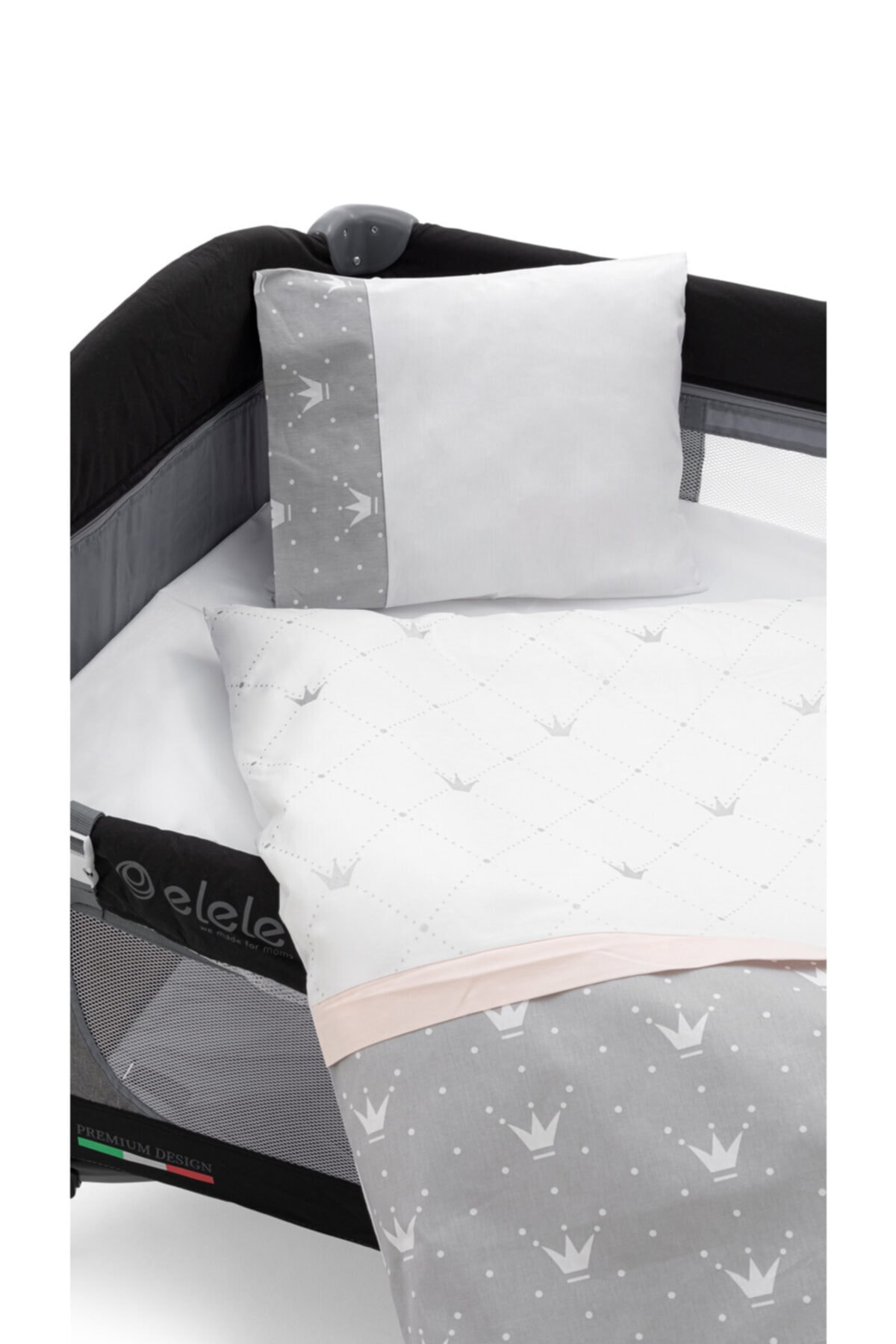 Elele Life Letto 6 Parça Park Yatak Bebek Uyku Seti Pudra fotoğrafı 6 (önizleme)