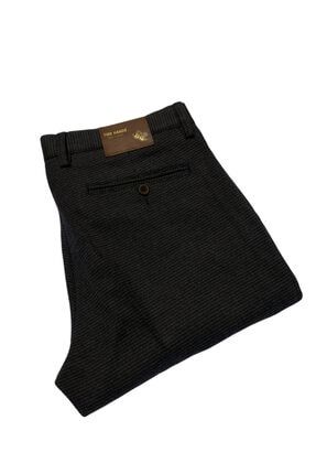Erkek Kışlık Slim Fit Kahverengi Kumaş Pantolon 5255