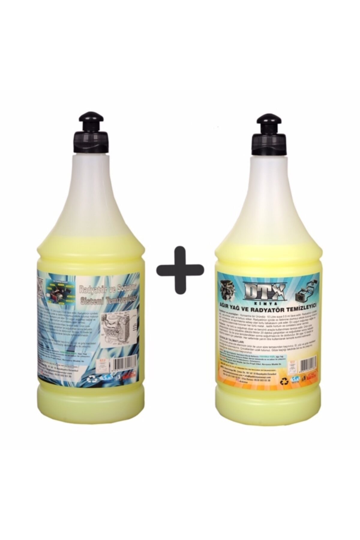 Oto Kalorifer Ve Petek Temizleme İlacı (SOLVENTLİ) 1 Litre & Radyatör Temizleme İlacı 1 litre