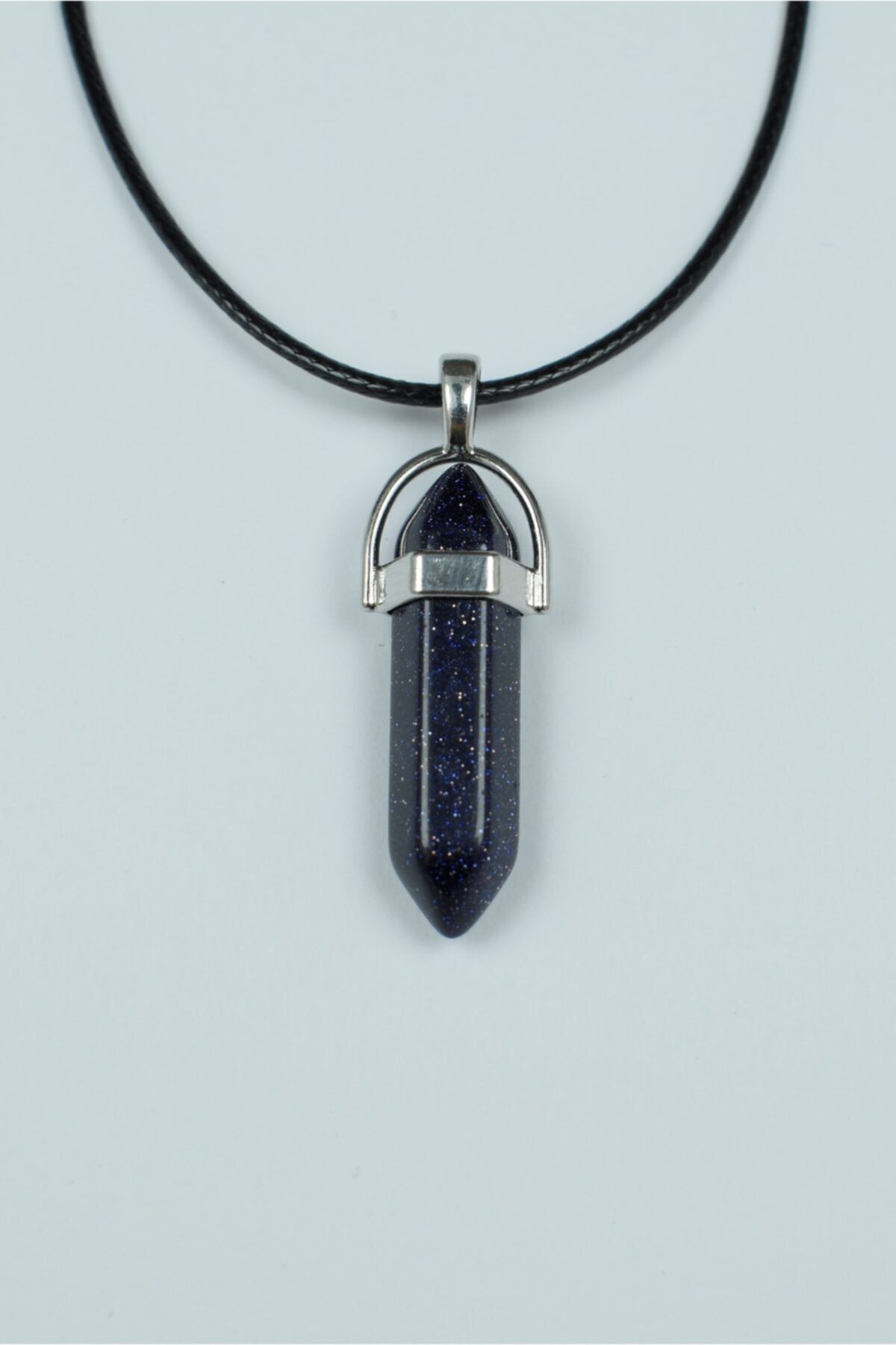 Navy blue stone necklace deals