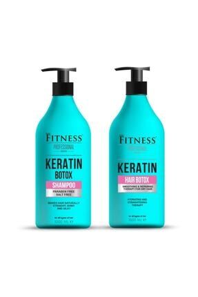 Keratin Onarıcı Yıpranmış Kuru Saç Botoksu Hair Botox Ve Şampuan Seti 1000 ml Yeni 4453453234