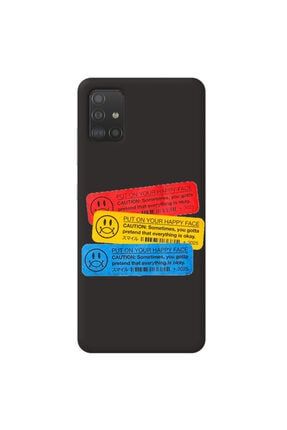 Samsung A71 Siyah Renk Put On Tasarım Telefon Kılıfı put-on_223