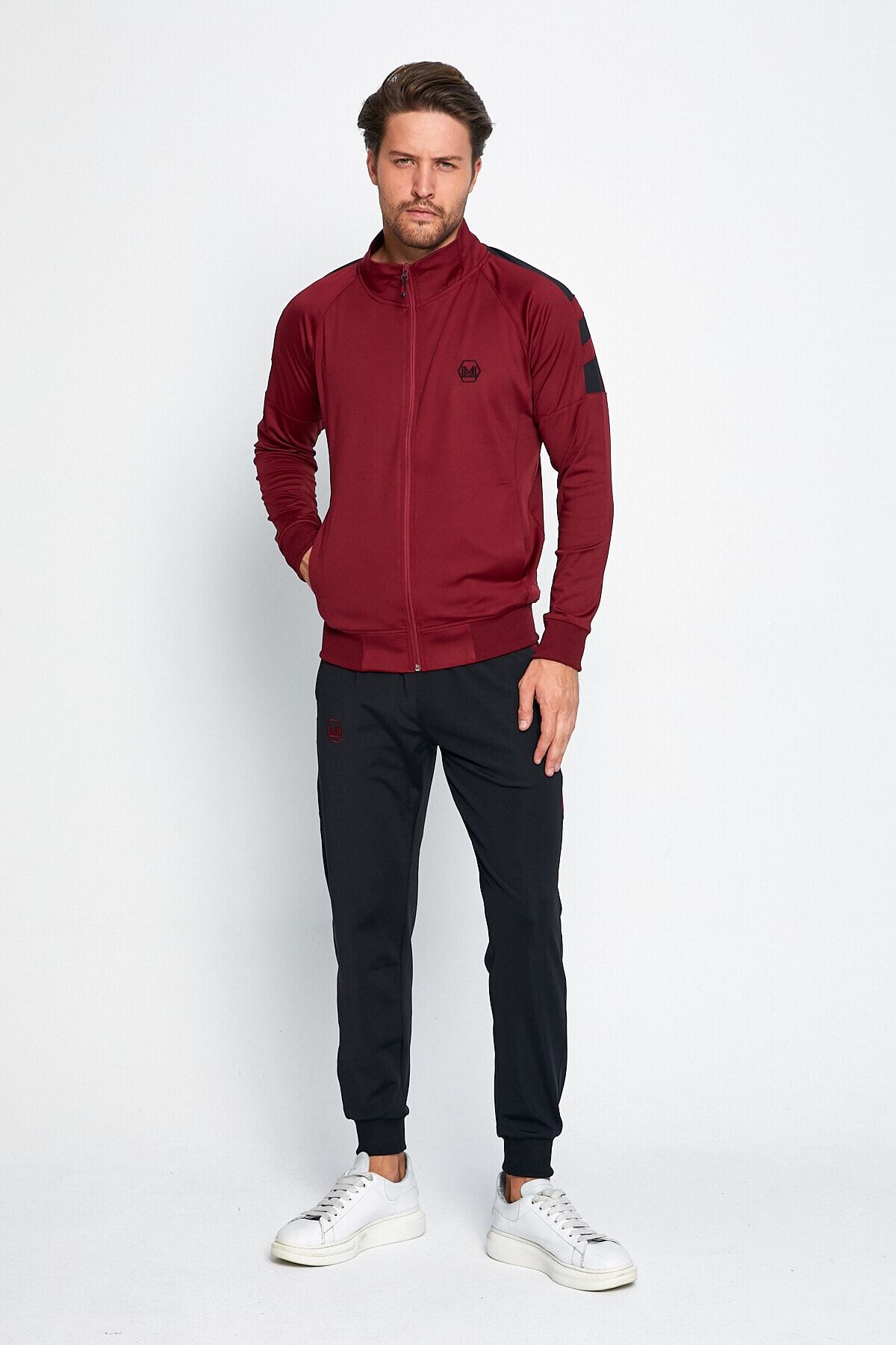 Burgundy nike tech on sale sweatsuit