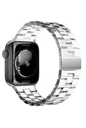 Apple Watch 2 3 4 5 6 Se Uyumlu Nike 40mm A+ Kalite Kordon Kayış Bileklik Funny Loop Saydam Apple-Watch-Saydam-38-40-41-Kordon