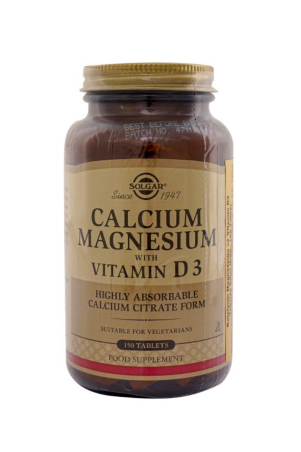 solgar calcium magnesium vitamin d3 150 tablet fiyati yorumlari trendyol