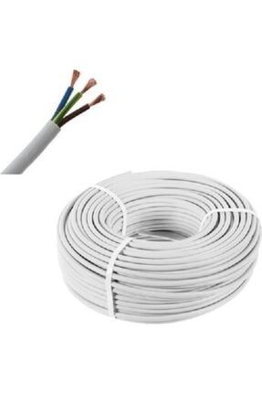 3x2,5 Mm Ttr (H05VV-F)kablo Beyaz (1 ADT= 5MT) ttr-3x2,5
